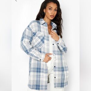 Oversize heavy flannel shirt